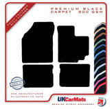 Suzuki Celerio 2015 onwards Black Premium Carpet Tailored Car Mats HITECH