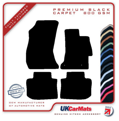 Subaru Impreza 4dr 2015 onwards Black Premium Carpet Tailored Car Mats HITECH