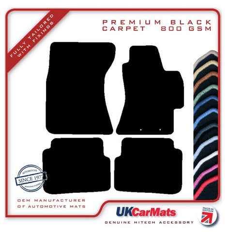 Subaru Impreza Saloon 2007-2015 Black Premium Carpet Tailored Car Mats HITECH