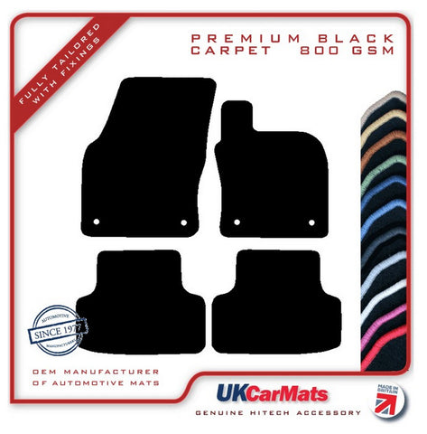 Seat Ateca 2016 onwards Black Premium Carpet Tailored Car Mats HITECH