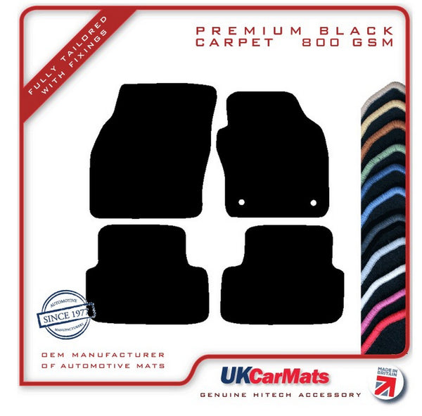 Seat Ibiza 2017 onwards Black Premium Carpet Tailored Car Mats HITECH