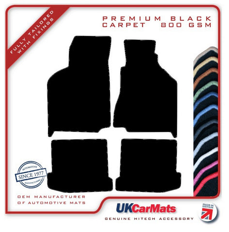 Seat Cordoba 1994-2003 Black Premium Carpet Tailored Car Mats HITECH