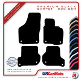 Skoda Octavia (Oval Twist Fix All 4) 2004-2013 Black Premium Carpet Tailored Car Mats HITECH