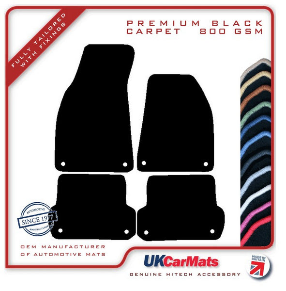 Seat Exeo 2008-2013 Black Premium Carpet Tailored Car Mats HITECH