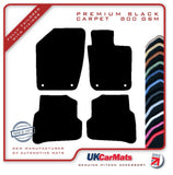 Skoda Fabia (Oval Twist Fixings) 2015-2021 Black Premium Carpet Tailored Car Mats HITECH
