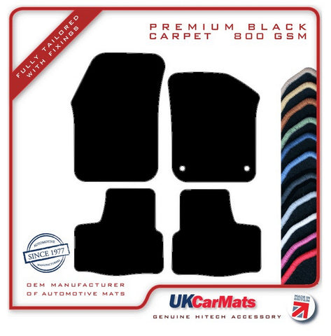 Skoda Citigo 2011 onwards Black Premium Carpet Tailored Car Mats HITECH