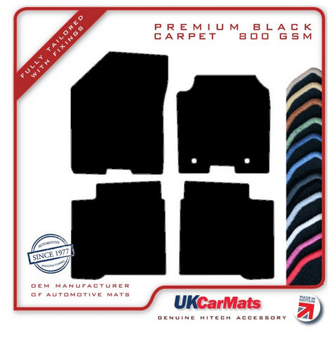 Suzuki Baleno 2015-2019 Black Premium Carpet Tailored Car Mats HITECH