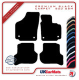 Seat Altea XL 2006-2015 Black Premium Carpet Tailored Car Mats HITECH