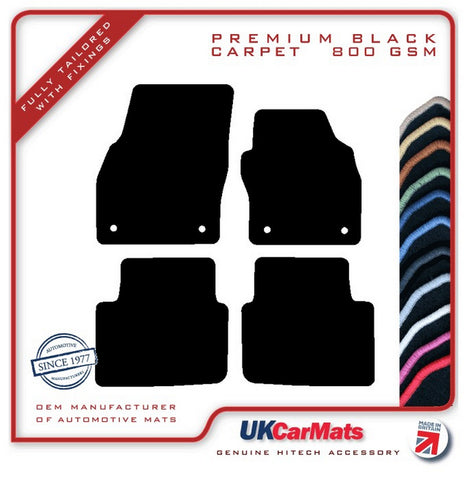 Skoda Scala 2019 onwards Black Premium Carpet Tailored Car Mats HITECH