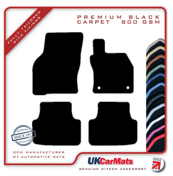 Seat Leon Mk4 2020 onwards Black Premium Carpet Tailored Car Mats HITECH