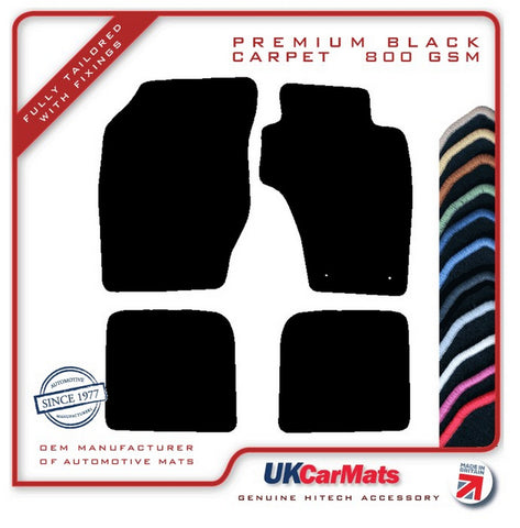 Toyota RAV4 1st Generation 3dr 1994-2000 Black Premium Carpet Tailored Car Mats HITECH