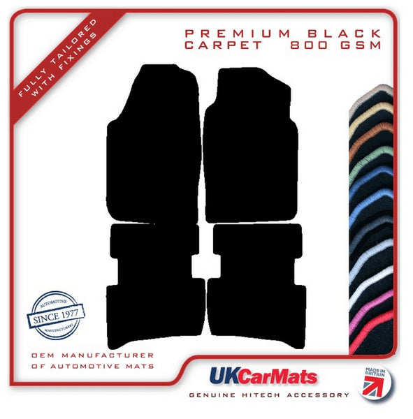 Toyota Celica Cabrio 1987-1990 Black Premium Carpet Tailored Car Mats HITECH