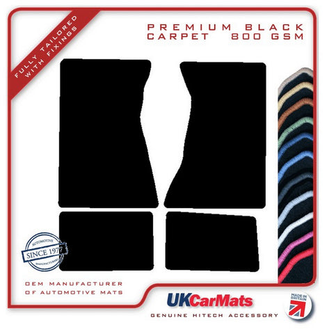 Toyota Celica 1975-1975 Black Premium Carpet Tailored Car Mats HITECH