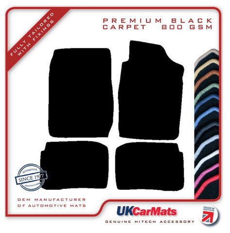 Toyota Corolla 1997-2002 Black Premium Carpet Tailored Car Mats HITECH