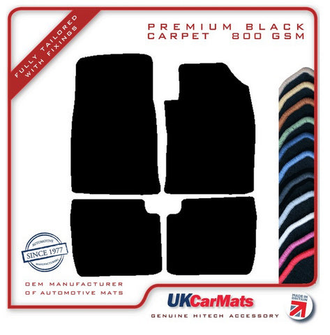 Toyota Camry 1997-2008 Black Premium Carpet Tailored Car Mats HITECH