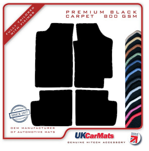 Toyota Avensis 1997-2003 Black Premium Carpet Tailored Car Mats HITECH