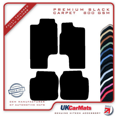 Toyota Corolla RWD Coupe 1983-1987 Black Premium Carpet Tailored Car Mats HITECH
