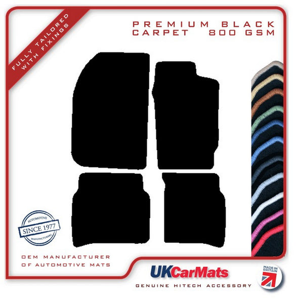 Toyota Celica GT4 4WD (Flip Up Lights) 1985-1994 Black Premium Carpet Tailored Car Mats HITECH
