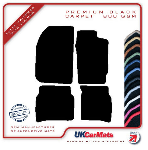 Toyota Celica GT4 4WD (Flip Up Lights) 1985-1994 Black Premium Carpet Tailored Car Mats HITECH