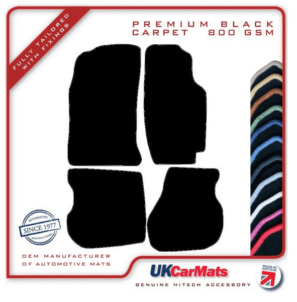 Toyota Celica Cabrio 1994-1999 Black Premium Carpet Tailored Car Mats HITECH