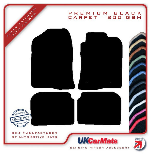 Toyota Avensis 2003-2009 Black Premium Carpet Tailored Car Mats HITECH