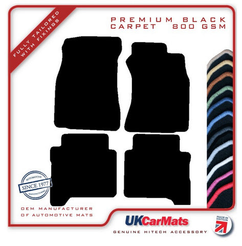 Toyota Hilux Doublecab 1989-1997 Black Premium Carpet Tailored Car Mats HITECH