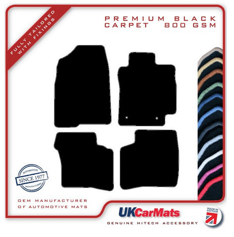 Toyota Prius 2000-2004 Black Premium Carpet Tailored Car Mats HITECH