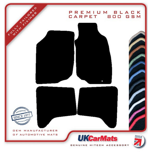 Toyota Hilux Doublecab 2005-2011 Black Premium Carpet Tailored Car Mats HITECH