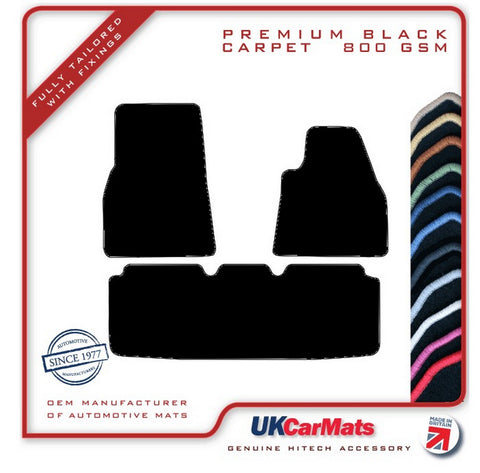 Tesla Model S 2012 onwards Black Premium Carpet Tailored Car Mats HITECH