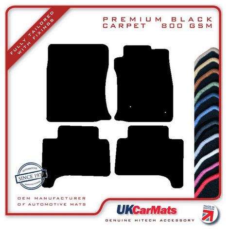 Toyota Land Cruiser 2003-2009 Black Premium Carpet Tailored Car Mats HITECH