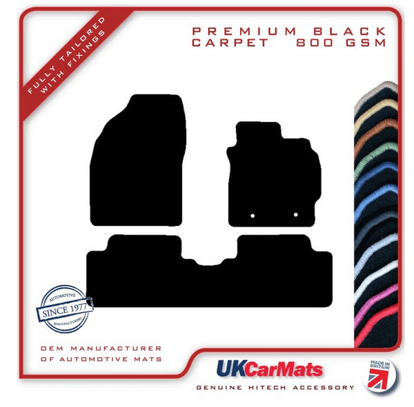 Toyota Auris 2007-2013 Black Premium Carpet Tailored Car Mats HITECH