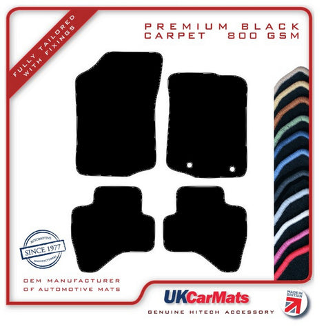 Toyota Aygo 2014-2022 Black Premium Carpet Tailored Car Mats HITECH