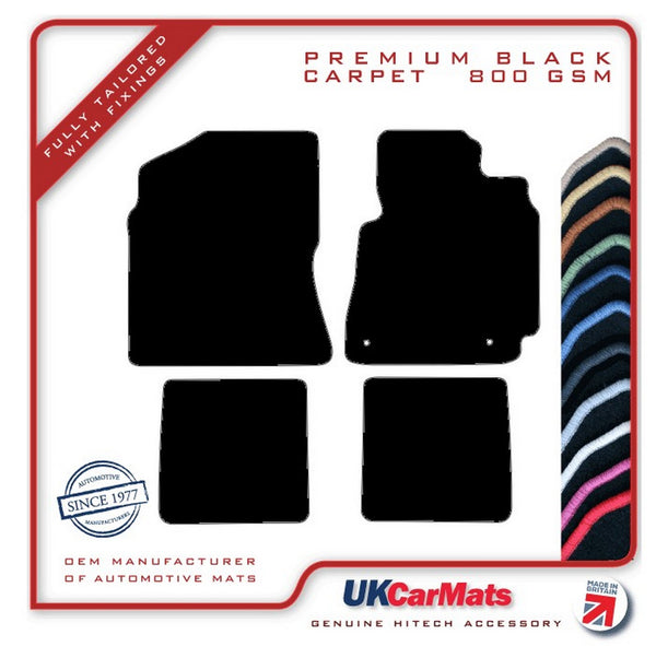 Toyota RAV-4 2nd Generation 2000-2005 Black Premium Carpet Tailored Car Mats HITECH