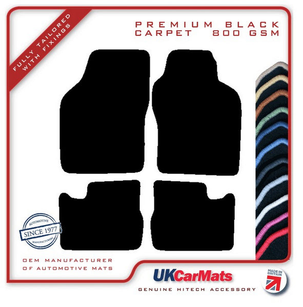 Vauxhall Cavalier 3 1988-1996 Black Premium Carpet Tailored Car Mats HITECH