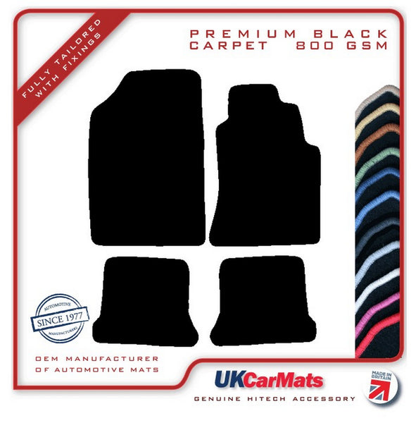 VW Corrado 1988-1995 Black Premium Carpet Tailored Car Mats HITECH