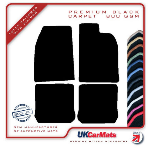 VW Beetle Classic 1950-2003 Black Premium Carpet Tailored Car Mats HITECH