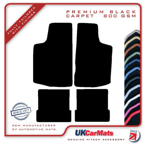 Volkswagen VW Golf Mk1 1974-1983 Black Premium Carpet Tailored Car Mats HITECH