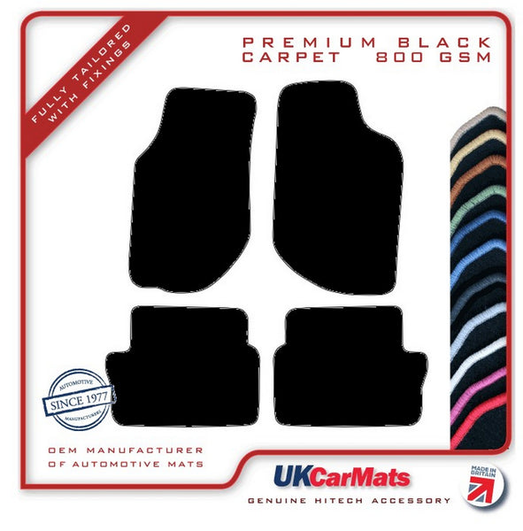 Volvo 940/960 Manual 1990-1999 Black Premium Carpet Tailored Car Mats HITECH