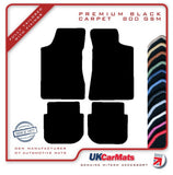 Volvo 480+ES 1987-1995 Black Premium Carpet Tailored Car Mats HITECH
