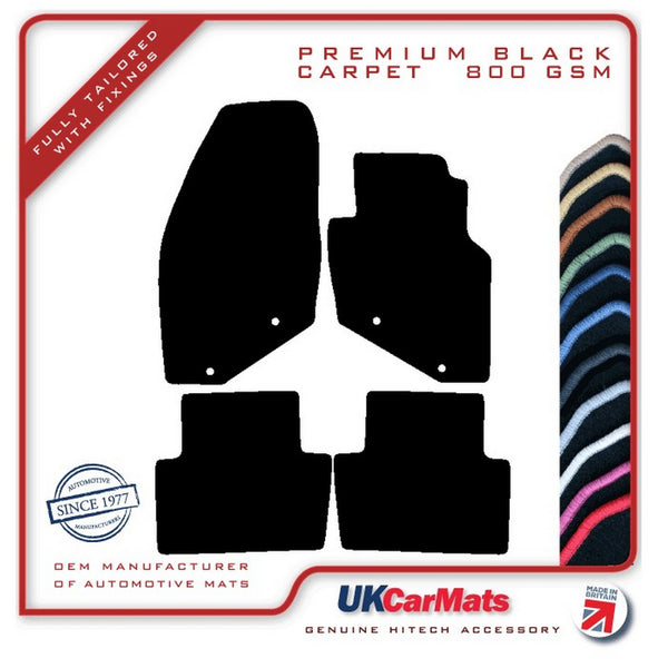 Volvo S80 1998-2006 Black Premium Carpet Tailored Car Mats HITECH