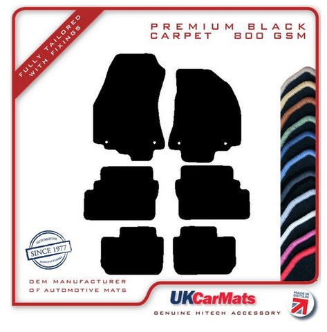 Vauxhall Zafira A 1999-2005 Black Premium Carpet Tailored Car Mats HITECH