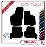 VW Jetta 2006-2011 Black Premium Carpet Tailored Car Mats HITECH