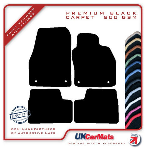 Vauxhall Astra Mk5 2004-2009 Black Premium Carpet Tailored Car Mats HITECH