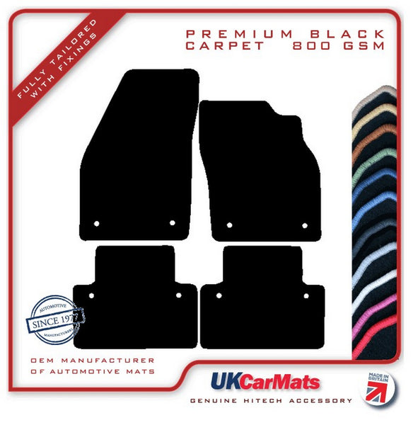 Volvo V50 2004-2012 Black Premium Carpet Tailored Car Mats HITECH