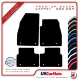 Vauxhall Insignia (Front + Rear Fixings) 2013-2017 Black Premium Carpet Tailored Car Mats HITECH