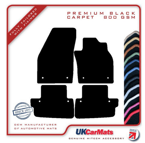 Volvo C70 Automatic 2006-2013 Black Premium Carpet Tailored Car Mats HITECH