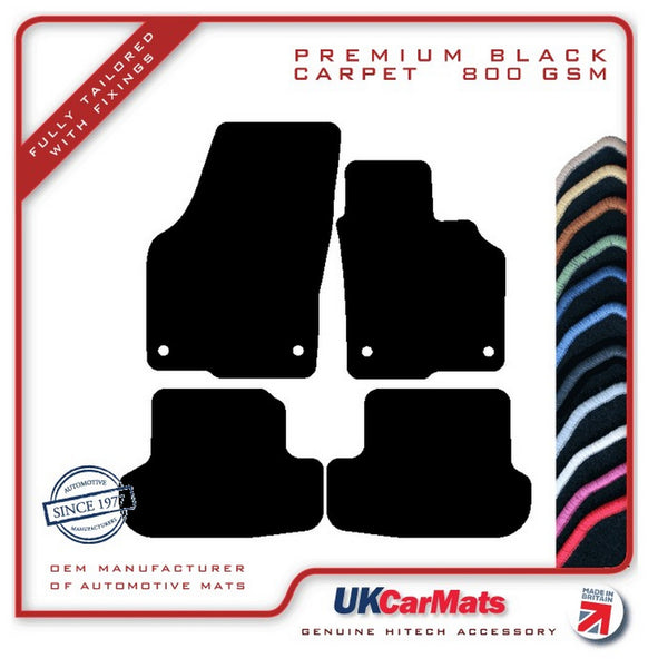 VW Beetle 2011-2019 Black Premium Carpet Tailored Car Mats HITECH