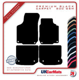 VW Bora + V5 1999-2004 Black Premium Carpet Tailored Car Mats HITECH