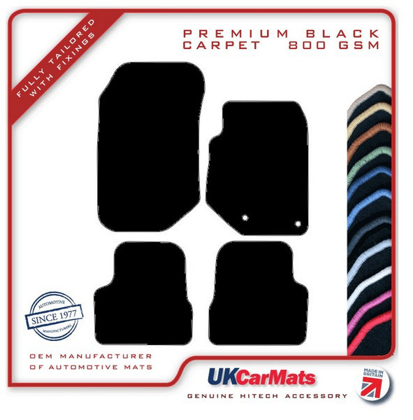Vauxhall Corsa F 2019 onwards Black Premium Carpet Tailored Car Mats HITECH