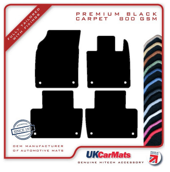 Volvo XC90 5-Seater 2015 onwards Black Premium Carpet Tailored Car Mats HITECH